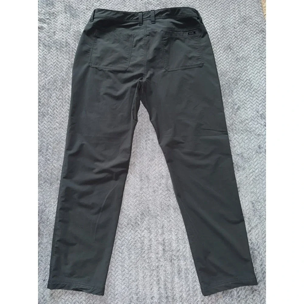 SITKA Gear Men's Black Solid Straight Leg Regular Fit Pants Size 38
